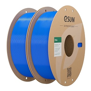 esun pla filament 175mm 3d printer filament pla plus dimensional accuracy - 003mm 1kg per spool 2 spools 3d printing filament blue