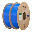 eSUN PLA+ Filament 1.75mm, 3D Printer Filament PLA Plus, Dimensional Accuracy +/- 0.03mm, 1KG per Spool, 2 Spools 3D Printing Filament, Blue