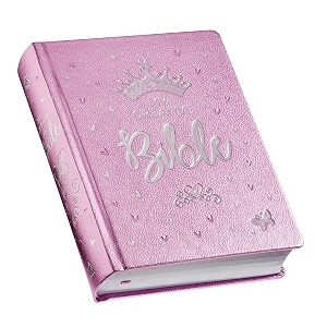 esv my creative bible for girls faux leather hc pink glitter