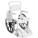 Etac Clean Self-Propelled Shower Wheelchair with 24 in Wheels, Elderly