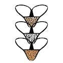 ETAOLINE Women's Low Rise Micro Back G-string Tiny Thong Panty