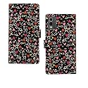 Nokia C32 Flip Case | Premium Leather Finish Flip Cover |Designer Printed Flip Cover for Nokia C32 - Black Hearts