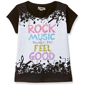Girls Regular fit T-Shirt ESOJG19MS09TOP Black 4-5