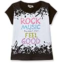Girl39s Regular fit T-Shirt ESOJG19MS09TOP_Black 4-5 Years