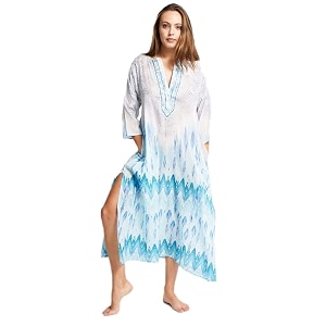 women39s floral print cotton kaftanbeachwearcover ups dressesswim dress size- smlxl
