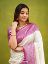 Ethical Pure Silk Self Design Blouse Material