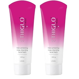 ethiglo skin whitening face wash 200ml pack of 2
