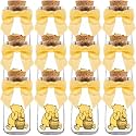 Ethisa 12 Pack Winnie Glass Bottles - Vintage Baby Shower Favors for Guests