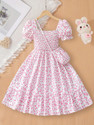 Ethit Indi Girls Midi/Knee Length Party Dress