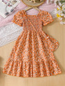 Ethit Indi Girls Midi/Knee Length Party Dress