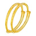 Ethlyn Mini Size bracelets for girl boys 18K Gold Plated Kids Charm Bangles &Bracelets Birthday Christmas Gift