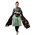 EthnicJunction Women's Wine Chanderi Silk Woven Zari Mirror Work Stright Kurta Pant with Dupatta Set | Wedding | Outfit | Ethnic Set