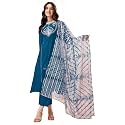 EthnicJunction Women39s Chinon Embroidered Straight Front Slit