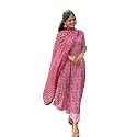 EthnicJunction Women's Cotton Blend Printed Kurta Pant and Dupatta Set