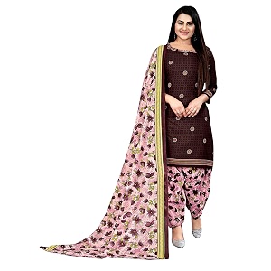 ethnicjunction women39s cotton printed unstitched dress material