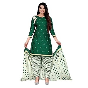 ethnicjunction women39s cotton printed unstitched dress material