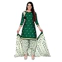 EthnicJunction Women's Cotton Printed Unstitched Dress Material