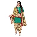 EthnicJunction Women's Cotton Printed Unstitched Dress Material