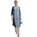 EthnicJunction Women39s Cotton Rayon Regular Fit Chikankari