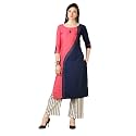 EthnicJunction Women39s Cotton Rayon Regular Kurta