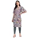 EthnicJunction Women39s Crepe Floral Printed Ready to