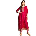 EthnicJunction Women39s Georgette Relaxed Fit A Line