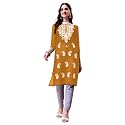 EthnicJunction Women39s Georgette Straight Fit Tunic Tunic