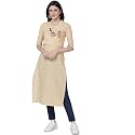 EthnicJunction Women39s Pinstripe Cotton Blend Cycle Embroidery