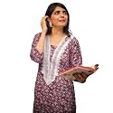 EthnicJunction Women39s Poly Rayon Bandhani Print A-line