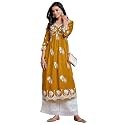 EthnicJunction Women39s Silk Blend Regular Fit Chikankari