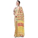 EthnicJunction Women's Woven Jamdhani Cotton Blend Saree With Blouse Piece