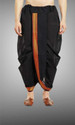 Ethnicvilla Men Confertable Stitched Dhoti Silk Self Design Men Dhoti
