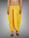 Ethnicvilla Men Confertable Stitched Dhoti Silk Self Design Men Dhoti