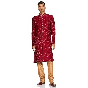 ethnix men39s 2pcs 3pcs sherwani churidar amp dupatta jacket rtsb00479-m5_medium maroon_104