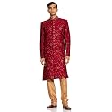 Ethnix Men's 2pcs 3pcs Sherwani Churidar & Dupatta Jacket