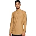 Ethnix by Raymond Men39s Cotton Kurta RTHA00106-YB_Beige_96