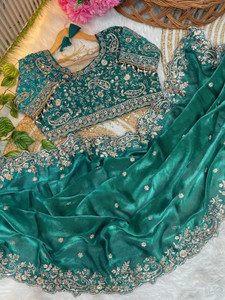ETHNORA Embroidered Embellished Bollywood Jimmy Jimmy Pure