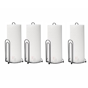 napkin toilet paper holder roll stand storage organizer and dispenser for bathroom vanity shelf cabinet organization u-shape set of 4
