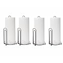 Napkin Toilet Paper Holder Roll Stand Storage Organizer and Dispenser for Bathroom, Vanity, Shelf, Cabinet Organization (U-Shape Set of 4)