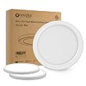 ETL Certified 5 inch Flush Mount Ceiling Light Dimmable,5000K White LED Ceiling Light Ultra Thin Round Flat Panel Ceiling Lights for Bedroom, Bathroom,Kitchen, Hallway,Basement,Closet, 3 Pack