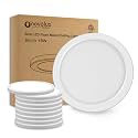 ETL Certified 9 inch 5000K LED Ceiling Light Flush Mount, Ultra Slim 0.63'' Thick Round Flat Kitchen Light Fixtures, Dimmable Ceiling Lights for Bedroom,Bathroom,Hallway 10 Pack(White)