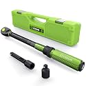 etoolab 1/2 Drive Click Torque Wrench Dual-Range10-170.0ft.lb/13.60-230.5Nm3% Precision Torque Wrench, 72 Tooth Dual-Direction Adjustable for Bicycle, Moto, Car Maintenance 3 Pcs