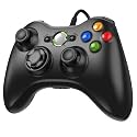 Etpark X-Box 360 Controller Wired, Gamepad Controller with Wired USB for Microsoft X-Box 360 &amp; Slim Console and PC Windows XP/7/8/10, with Upgraded Joystick, Black