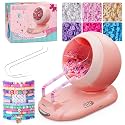 ETUDAW Bead Spinner, Rechargeable Electric Clay Bead Spinner Kit for Bracelet Making, Beginner Clay Beads Kit with Dual Needles and Adjustable Speed, Gift for Holidays, Birthdays (Pink)