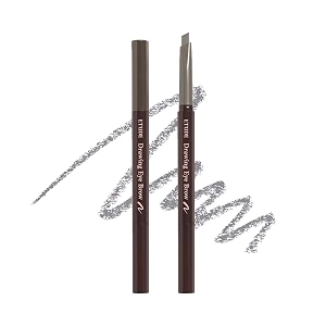 etude drawing eyebrow pencil arch shape for defined browbrow pencil with spoolie long lasting transfer proof amp smudge-proof shade- 05 gray025g