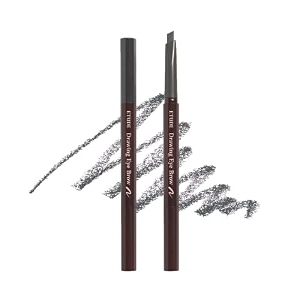 etude drawing eyebrow pencil  long lasting soft textured natural everyday look korean makeup dark gray-025g