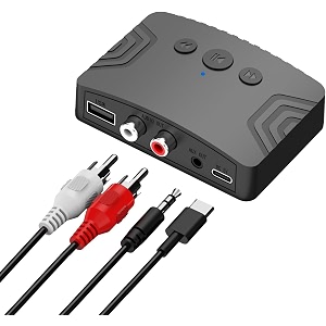 etzin 53 bluetooth audio adapter dual output interface wireless audio adapter suitable for tablets car audio and home music streaming stereo systems usb mp3 player r20 epl-1168wa