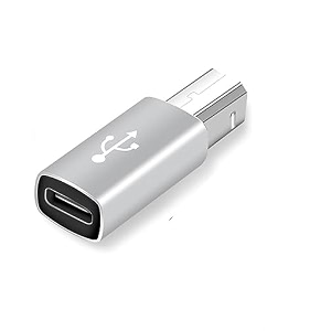 etzin usb c female to midi type c to usb b connector adapter for printer midi e-piano synthesizer and more type c deviceslaptop-epl-1078tc
