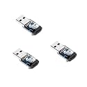 ETZIN USB to Type-C Adapter, 10Gbps Data Transfer Speed, High-Speed Charging Converter 120W USB 3.2 Adapter Female to Type C Male Fast Charging (Pack of 3, Blue)