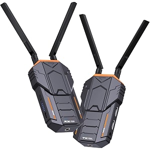 etzin wireless video transmission set 656ft200m 5g wireless hdmi video transmission and receiver system 1080p60 with dual hdmi loopout and ir for live streamfilmmakingphotography epl-1198wa